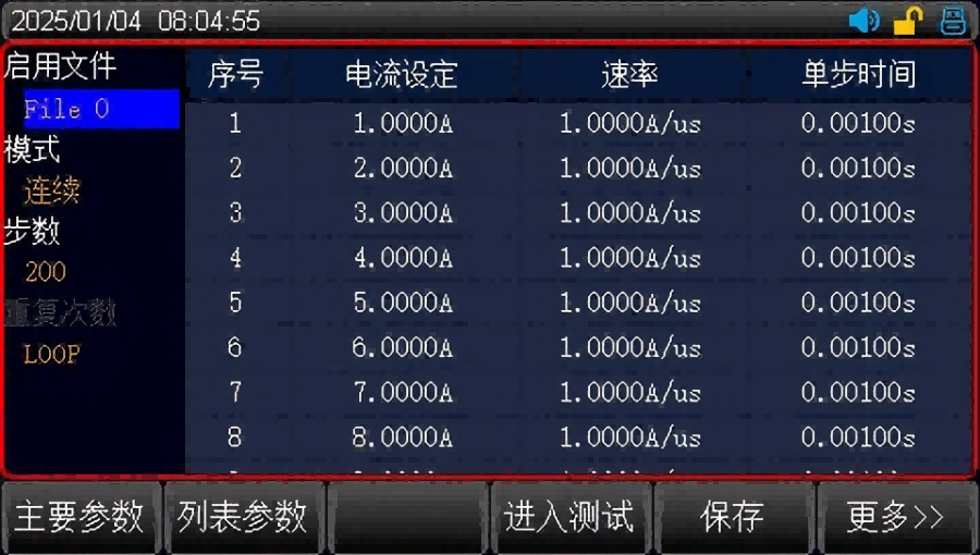 自動(dòng)列表測(cè)試