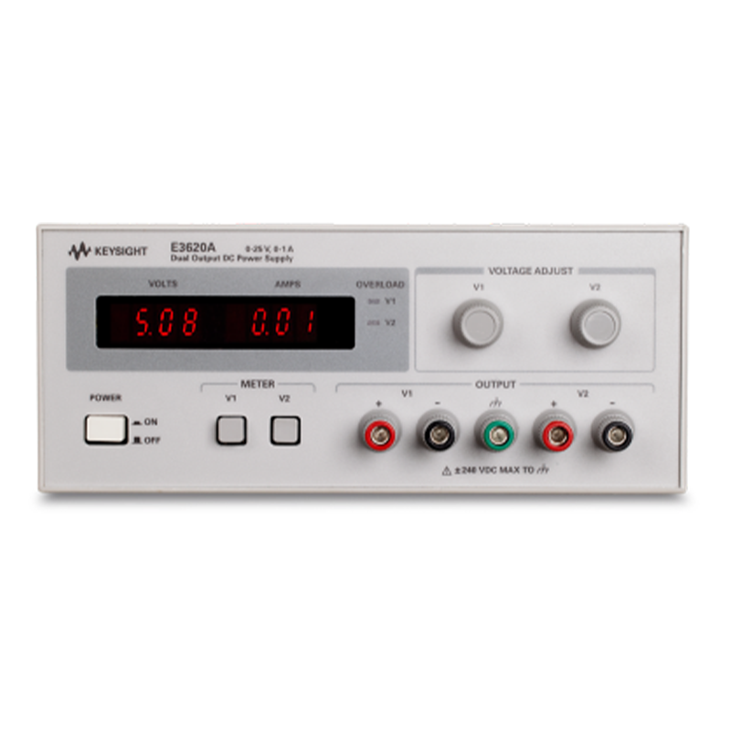 是德科技 E3620A 50W 雙路輸出電源，雙路 25V，1A