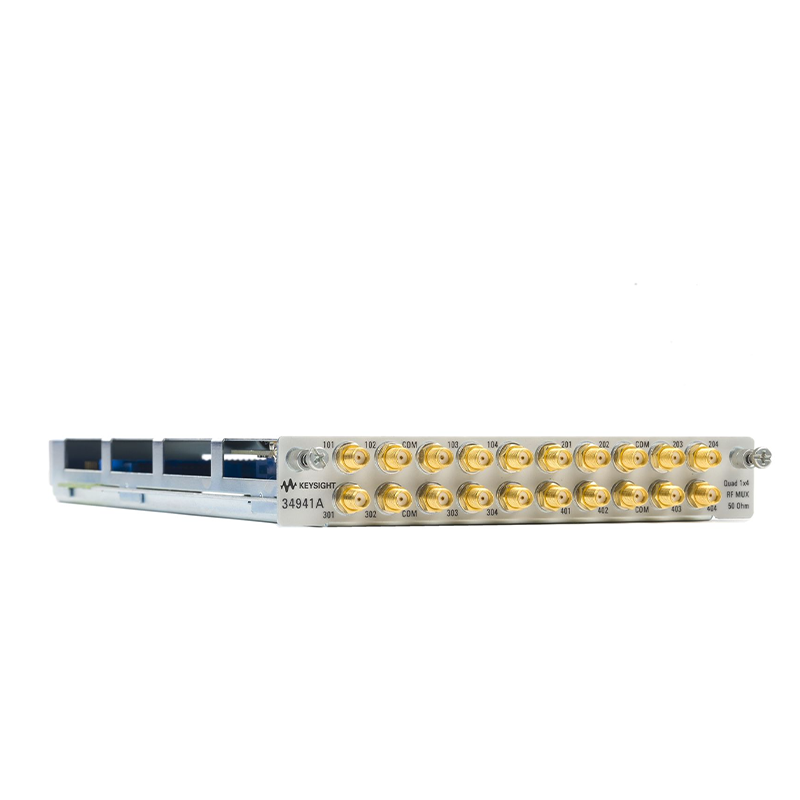 是德科技 34941A 用于34980A的四1x4 50歐姆 3 GHz 多路復(fù)用器模塊