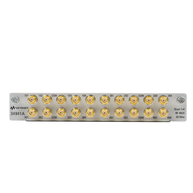 是德科技 34941A 用于34980A的四1x4 50歐姆 3 GHz 多路復(fù)用器模塊